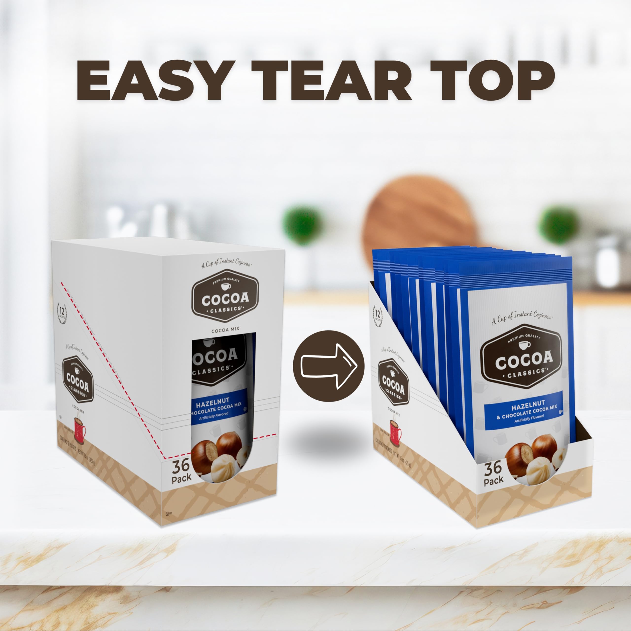 Amazon.com : Cocoa Classics Hazelnut Cocoa Mix, Hot Chocolate